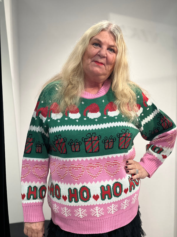 Genser X-mas Fuchsia Pink